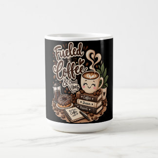 Angetrieben von Kaffee & Guter Laune – Süßer Kaffe Kaffeetasse