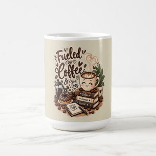 Angetrieben von Kaffee & Guter Laune – Süßer Kaffe Kaffeetasse