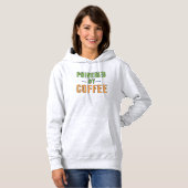 Angetrieben von Kaffee Hoodie (Vorne ganz)