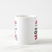 Angetrieben von Kaffee & Judo Lustig Cool Kaffeetasse (Mittel)