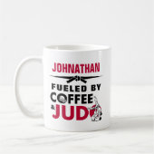 Angetrieben von Kaffee & Judo Lustig Cool Kaffeetasse (Links)