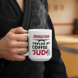Angetrieben von Kaffee & Judo Lustig Cool Kaffeetasse
