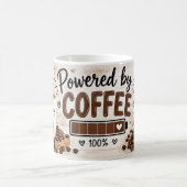 Angetrieben von Kaffee Kaffeetasse (Mittel)
