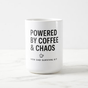 Angetrieben von Kaffee und Chaos - Überlebenskit f Kaffeetasse