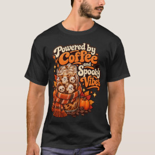Angetrieben von Kaffee und Grusel-Vibes Halloween T-Shirt