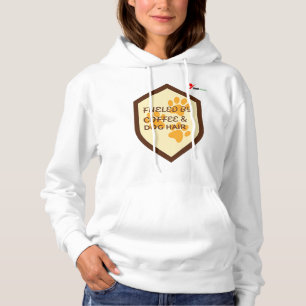 Angetrieben von Kaffee und Hundehaaren – Lustiger  Hoodie
