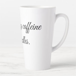Angetrieben von Kaffee und Kerzen. Milchtasse