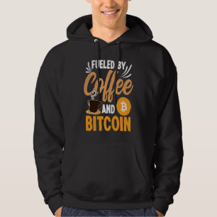 Angetrieben von Kaffee und Krypto Kryptowährungs-B Hoodie