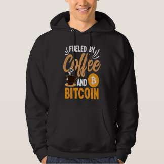Angetrieben von Kaffee und Krypto Kryptowährungs-B Hoodie