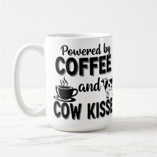 Angetrieben von Kaffee und Kuhküssen Kaffeetasse