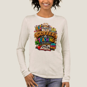 Angetrieben von Kaffee und lehrreichem Humor - Per Tri-Blend Shirt
