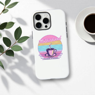 Angetrieben von Kaffee und Liebe   Lustiger Mutter iPhone 16 Pro Max Hülle