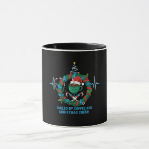 Angetrieben von Kaffee und Weihnachtsstimmung Lust Tasse
