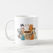 Angetrieben von Katzen und Kaffee Kaffeetasse (Links)
