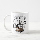 Angetrieben von Katzen und Kaffee Kaffeetasse (Links)