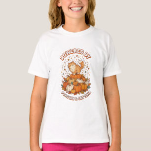 Angetrieben von Kürbis und Katzenhaaren Lustiger H T-Shirt