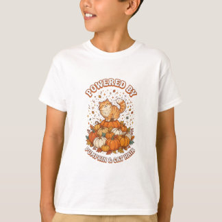 Angetrieben von Kürbis und Katzenhaaren Lustiger H T-Shirt
