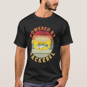 Angetrieben von Makrele Lustige Retro-Dosenfisch M T-Shirt