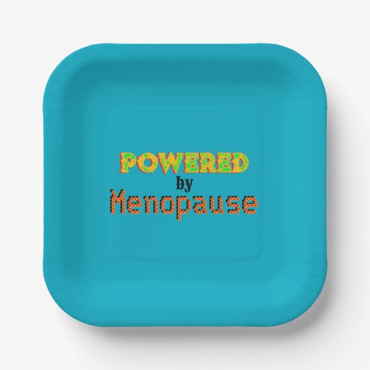 Angetrieben von Menopause 3 Pappteller (Vorderseite)