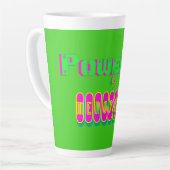 Angetrieben von Menopause 6 Latte Milchtasse (Linke Ecke)