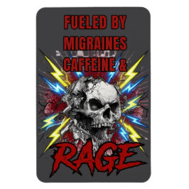 Angetrieben von Migräne Pure Liquid Rage Totenkopf Magnet