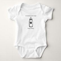 Angetrieben von Milch Super Baby Lustiger Bodysuit