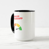 Angetrieben von Neugier Tasse (Vorderseite Links)