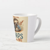 Angetrieben von Nickerchen & Kaffee Milchtasse (Rechte Ecke)
