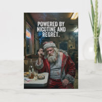 Angetrieben von Nikotin und Reue Santa Weihnachten