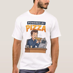 Angetrieben von Pizza - Lustiger Programmierer & G T-Shirt