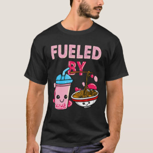 Angetrieben von Ramen Bubble Tea Boba Japanischen T-Shirt