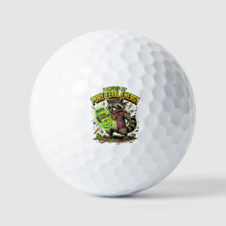 Angetrieben von reinster wilder Energie Lustiger W Golfball