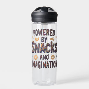 Angetrieben von Snacks Imagination Lustiger Lebens Trinkflasche