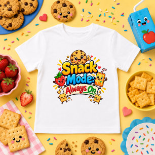 Angetrieben von Snacks süße Cartoon Baby T-shirt