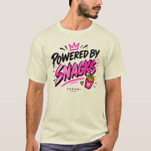 Angetrieben von Snacks – Unisex-T-Shirt für Foodie T-Shirt