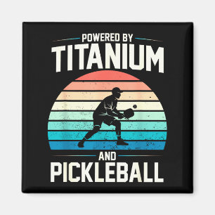 Angetrieben von Titan Pickleball lustiges Knie Hüf Magnet