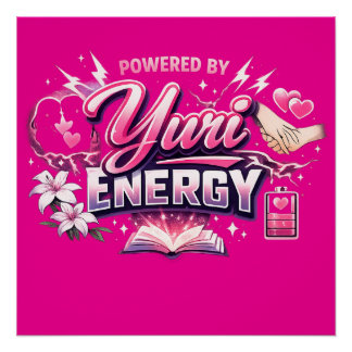 Angetrieben von Yuri-Energie | Girls’ Love Anime-D Poster