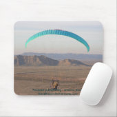 Angetriebenes Gleitschirmfliegen - Arizona-Wüste Mousepad (Mit Mouse)