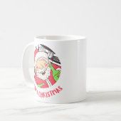 Angetrunkener Weihnachtsmann | Lustiger Klassiker Kaffeetasse (Vorderseite Links)