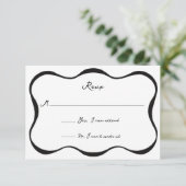 Angewandte Multifunktionsleisten-Antwortkarte RSVP Karte (Stehend Vorderseite)