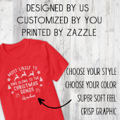 Angewohnt am wahrscheinlichsten Singen am Weihnach T-Shirt