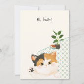 [Angewohnt] Ein Tag der Katze - Hallo! Dankeskarte (Vorderseite)