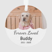 Angewohnt für immer geliebt, Name, Jahre Ornament (Rückseite)