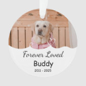 Angewohnt für immer geliebt, Name, Jahre Ornament (Vorderseite)