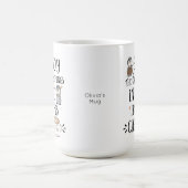 Angewohnt genießen die kleinen Dinge im Leben wie Kaffeetasse (Mittel)