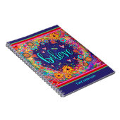 Angewohnt glauben, florale Herzen schlichtweg Spaß Notizblock (Rechte Seite)