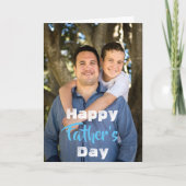 Angewohnt, glücklicher Vatertag. Karte (Vorderseite)