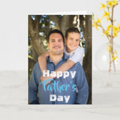 Angewohnt, glücklicher Vatertag. Karte (Gelbe Blume)