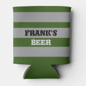 Angewohnt, kühne Streifen, Vatertag Dosenkühler (Vorderseite)