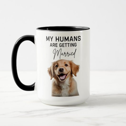 Angewohnt, meine Menschen werden verheiratet, Hund Tasse (Links)